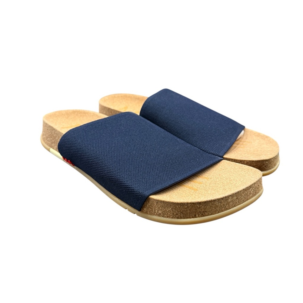 Message Shaw Navy Blue Slide Sandals